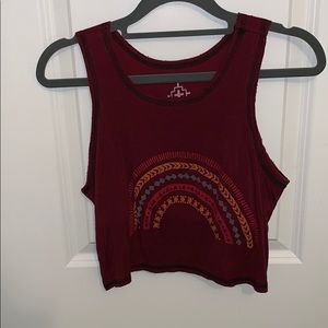 Maroon Boho tank top